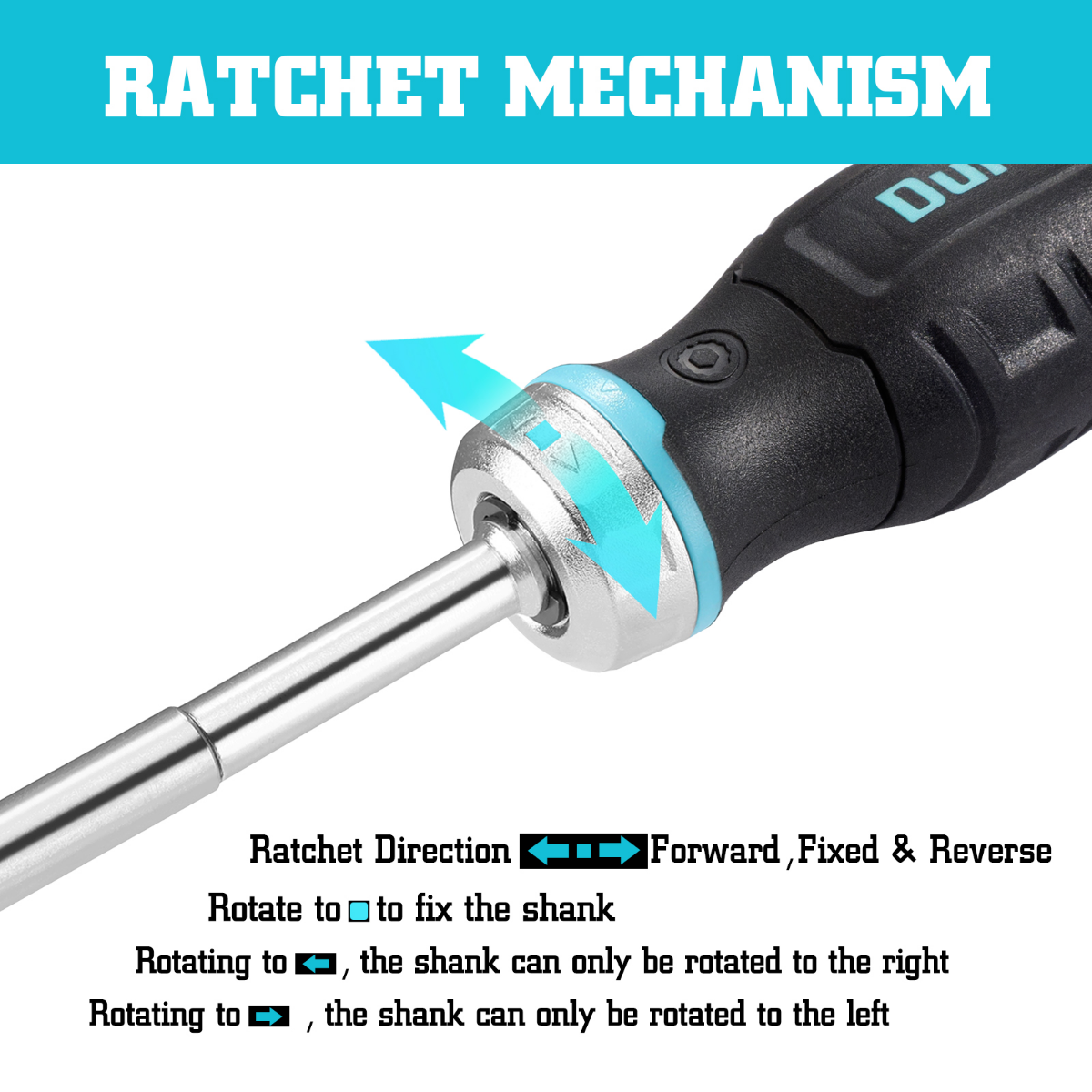 DURATECH 38-Piece Multi-bit Ratcheting Screwdriver