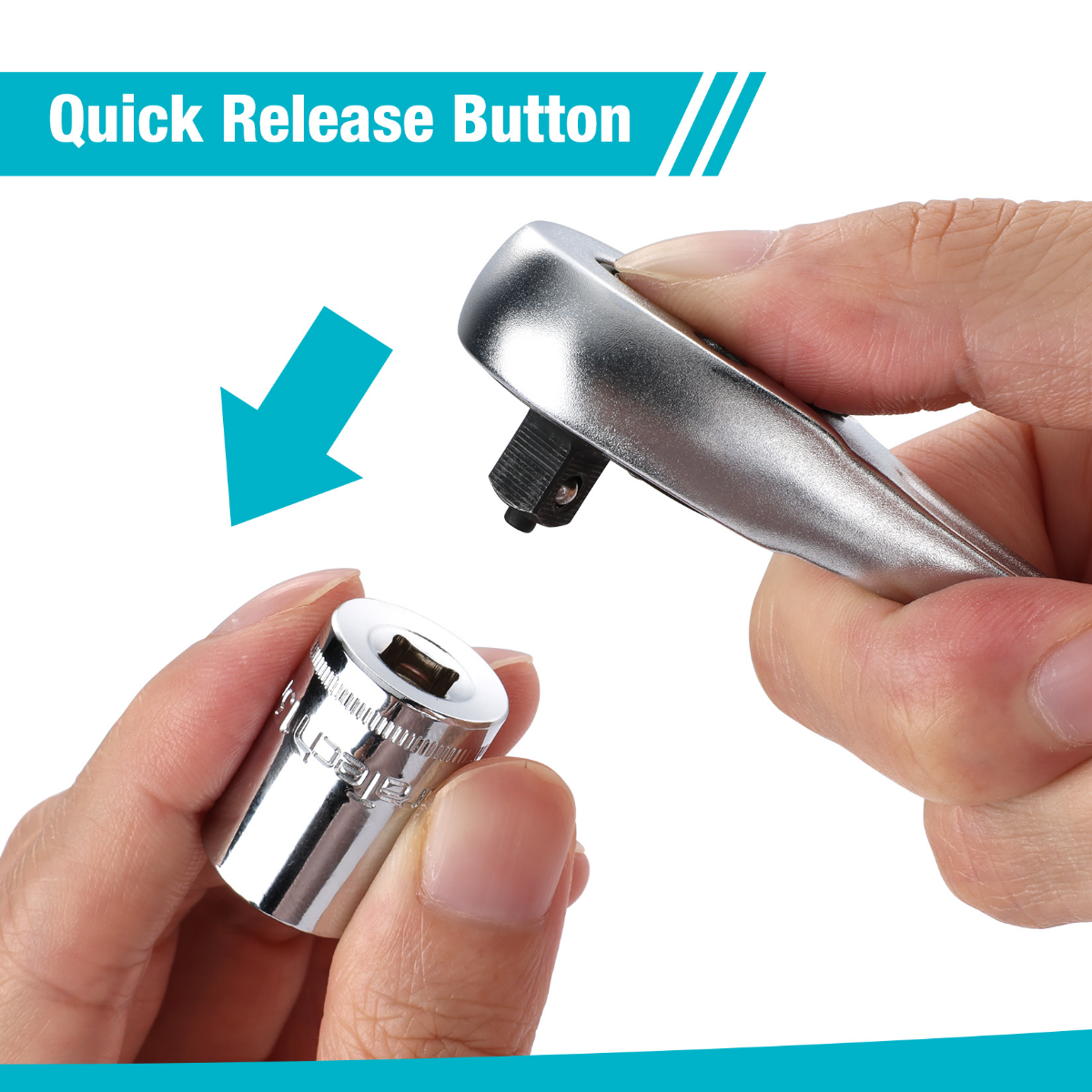 DURATECH 20-Pieces 1/4" Drive Socket Set