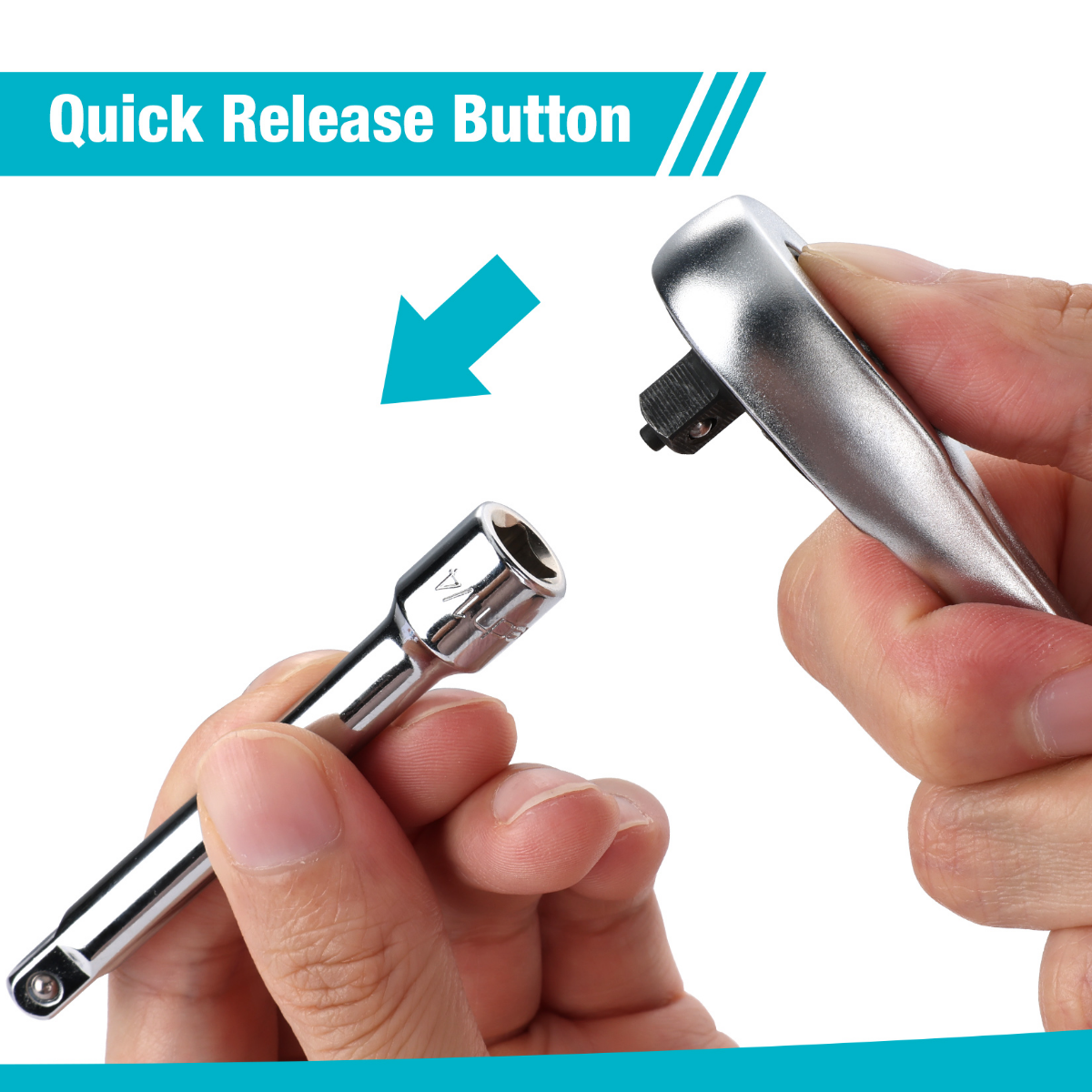 DURATECH 20-Pieces 1/4" Drive Socket Set