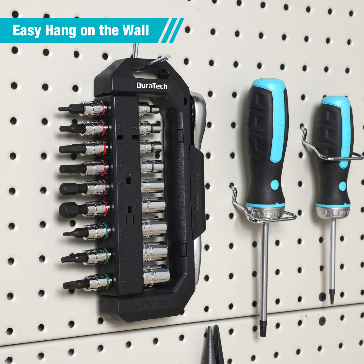 DURATECH 20-Pieces 1/4" Drive Socket Set