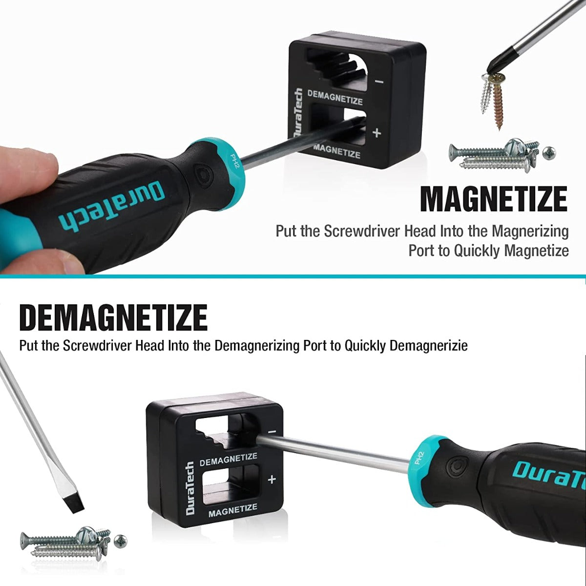 DURATECH 5/8/12-Piece Magnetic Screwdriver Set