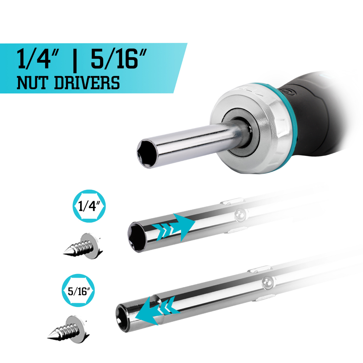 DURATECH 6-in-1 Ratcheting Screwdriver