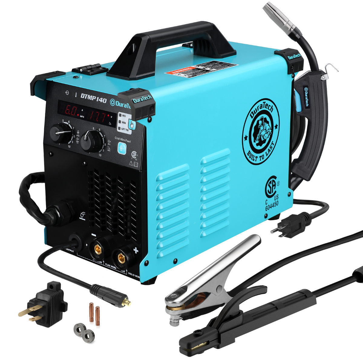 DURATECH 120V 4-in-1 Multifunctional Welder, IGBT Inverter Portable Welder with Welding Gun