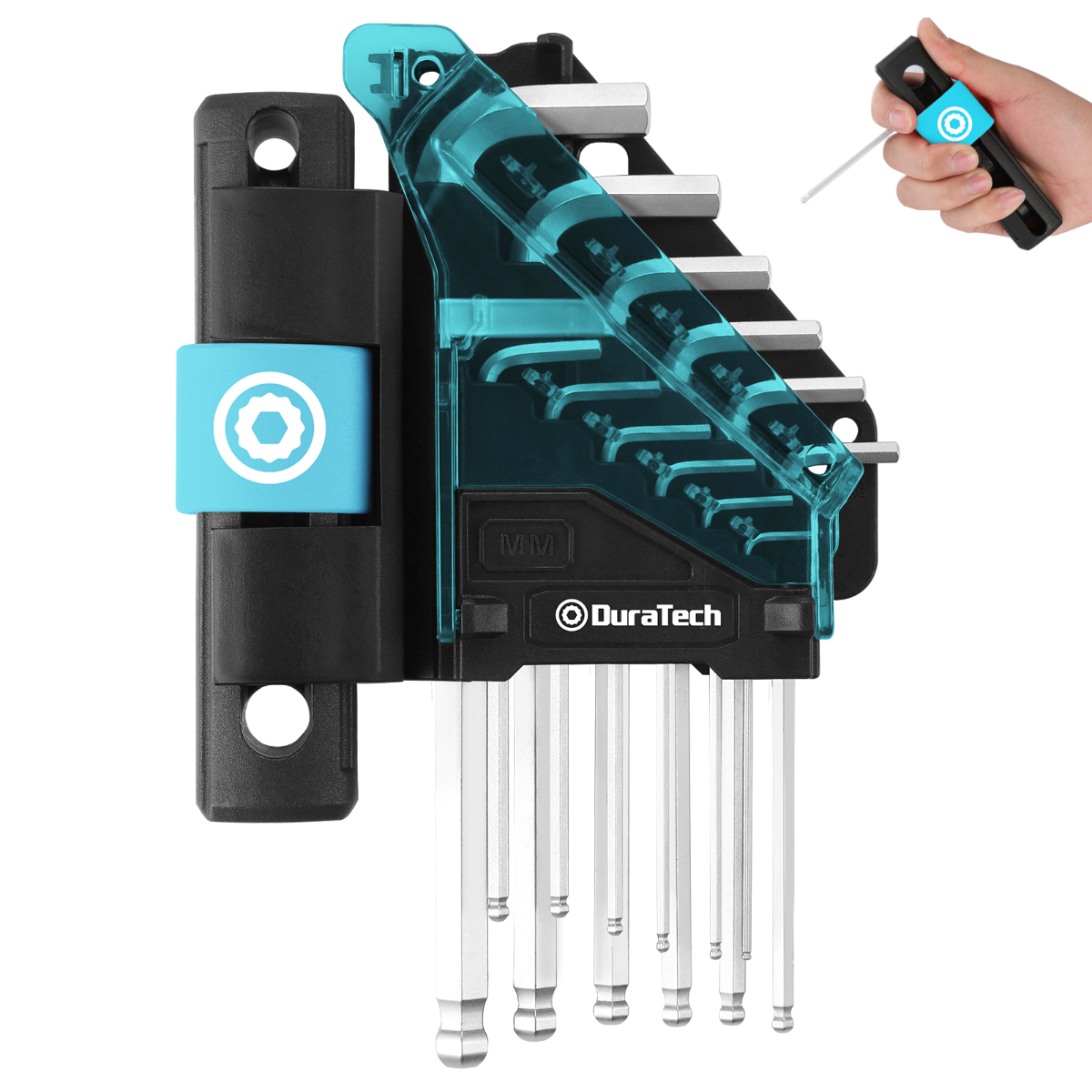 DURATECH 12-Piece Metric Long Arm Ball End Hex Wrench Set