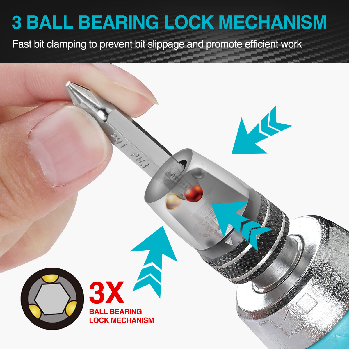 DURATECH 12-in-1 Multi-bit Short Stubby Ratcheting Screwdriver