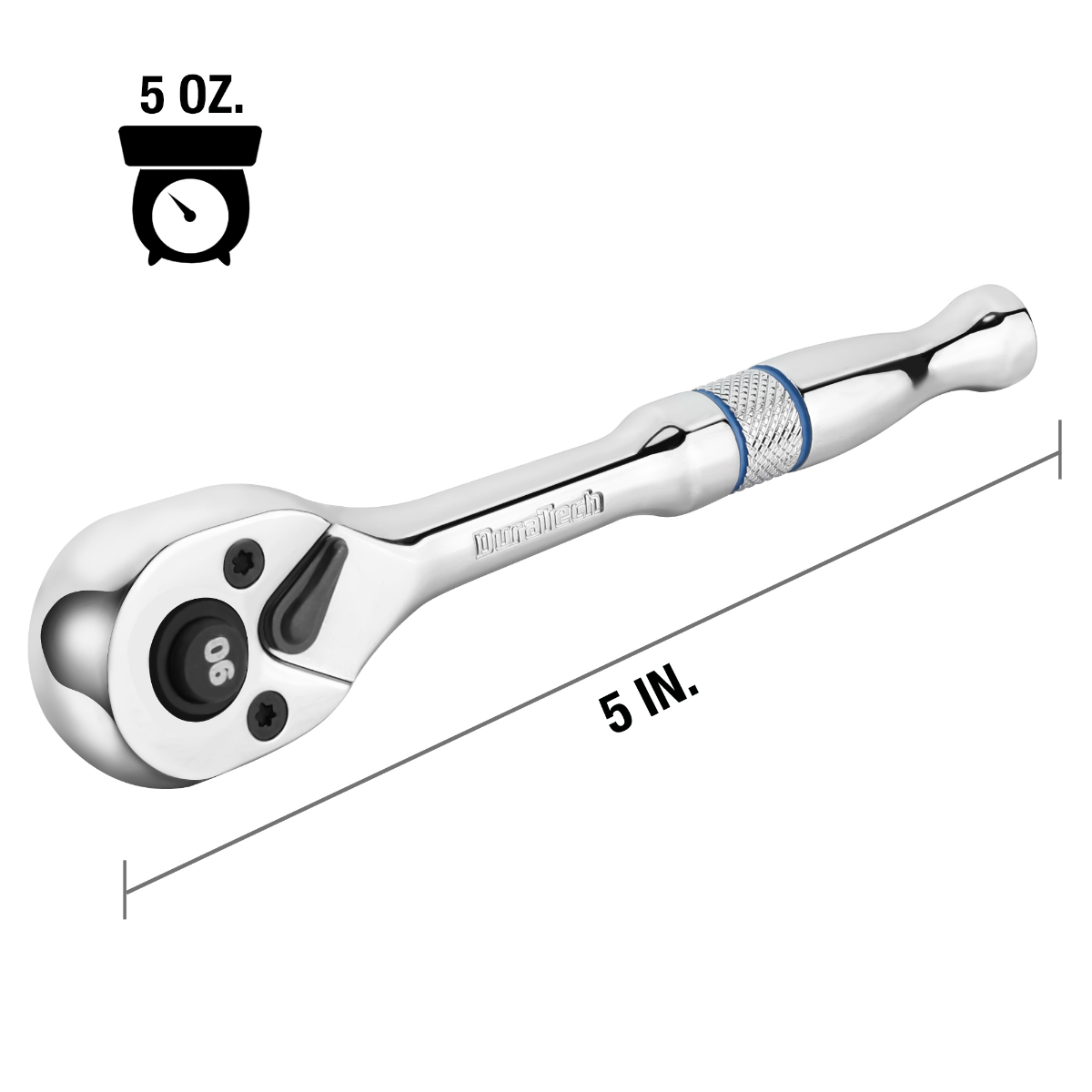 DURATECH 1/2, 1/4, 3/8-Inch Drive Socket Wrench, 90-Tooth Quick-release Ratchet Wrench