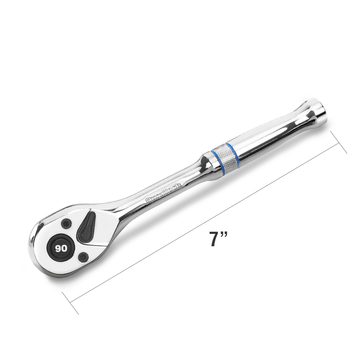 DURATECH 1/2, 1/4, 3/8-Inch Drive Socket Wrench, 90-Tooth Quick-release Ratchet Wrench