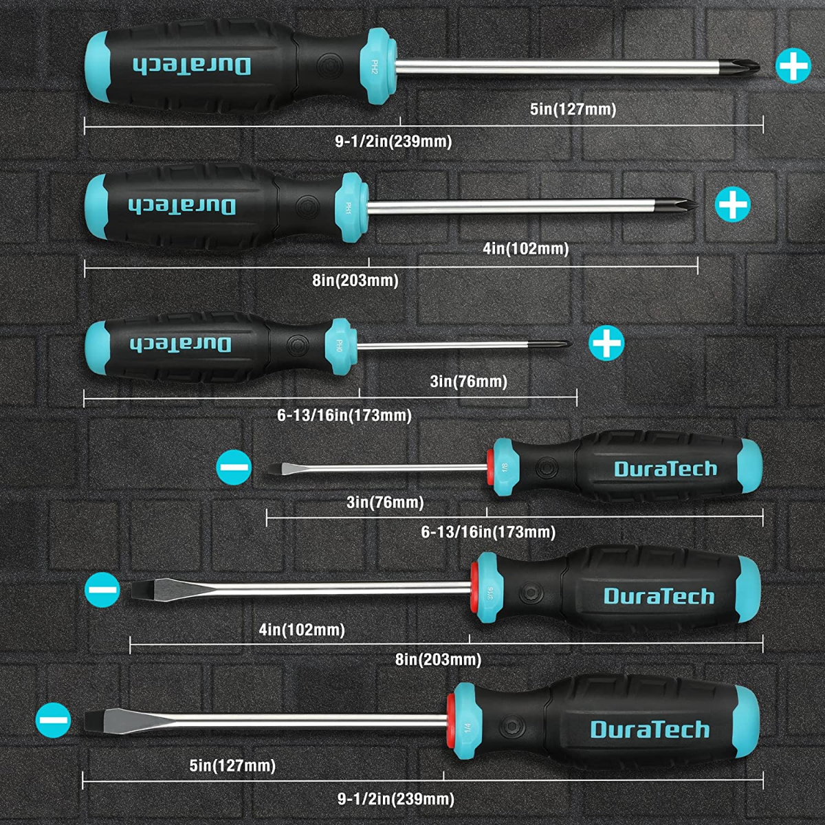 DURATECH 6-Piece Torx/Magnetic Screwdriver Set