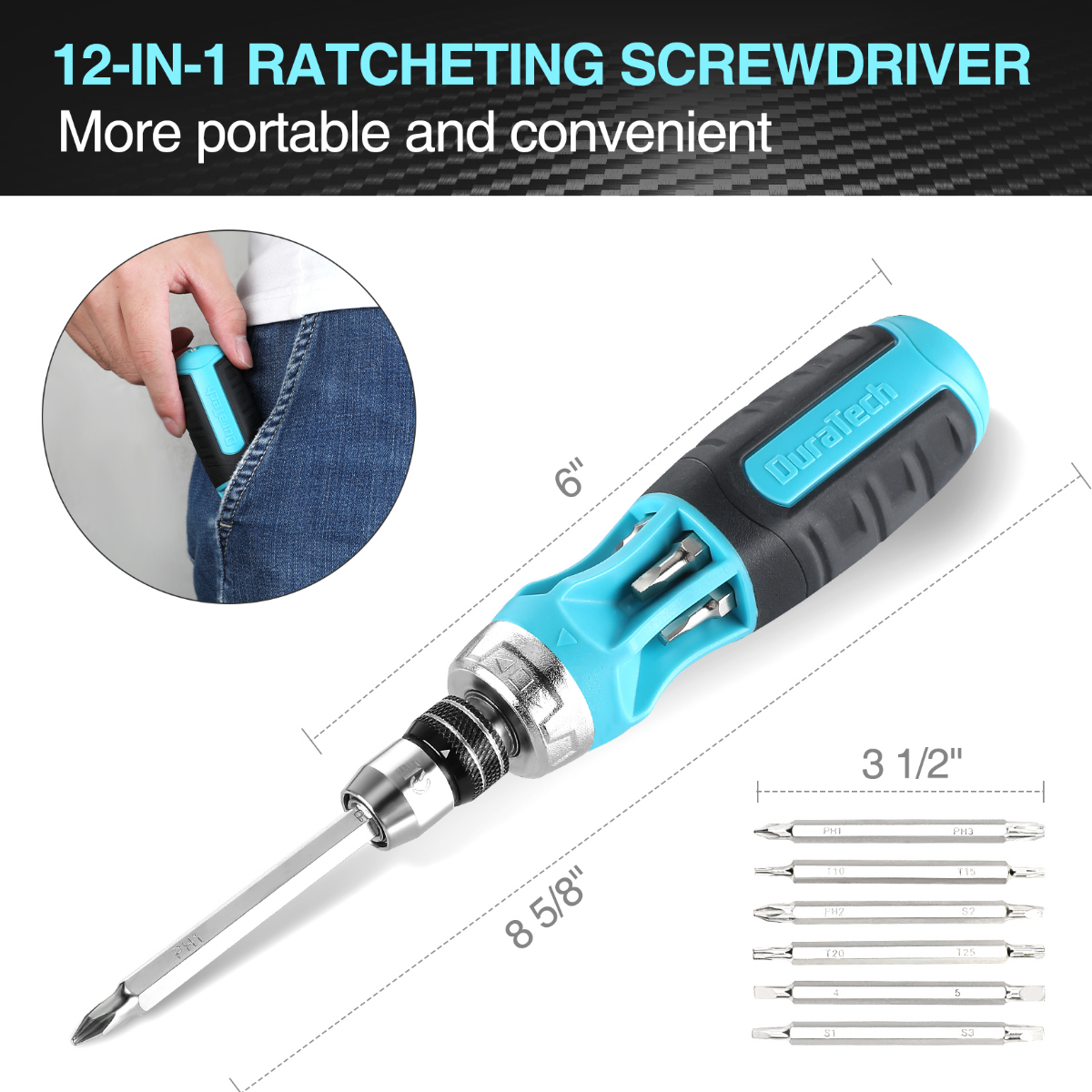 DURATECH Ratcheting Screwdriver