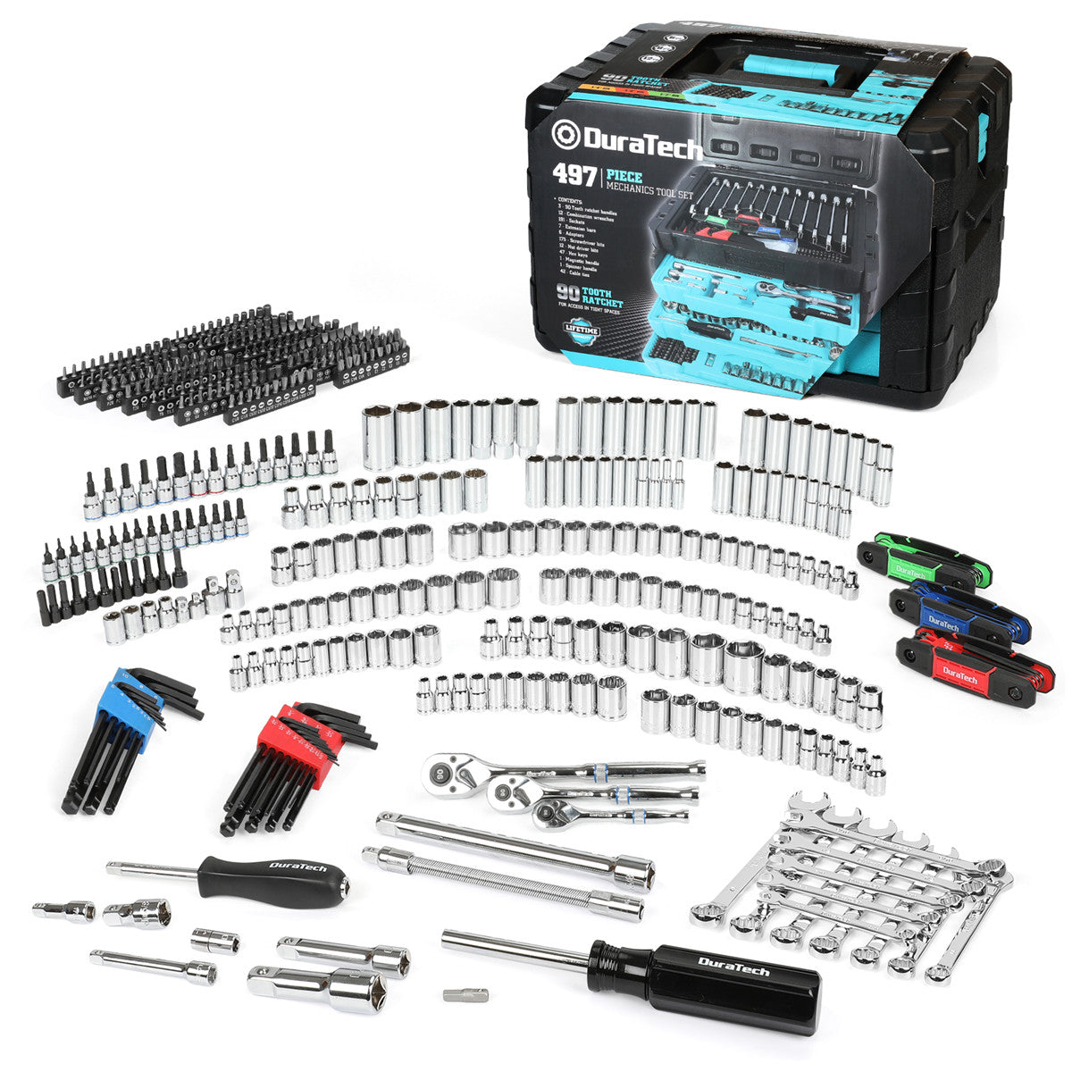 DURATECH 497-Piece Mechanics Tool Set