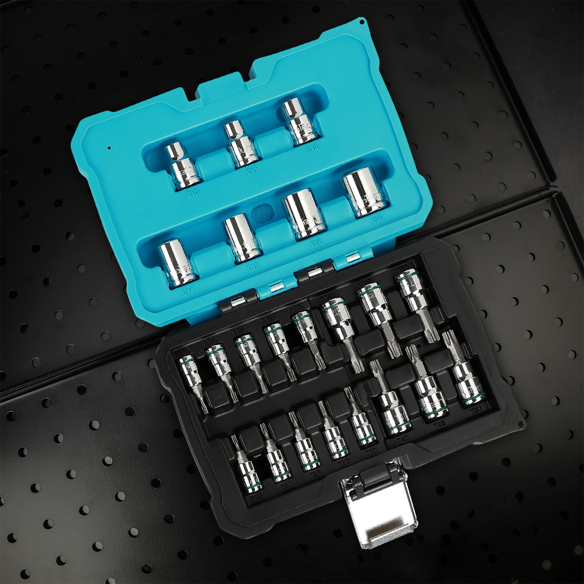 DURATECH 23-Piece Torx Bit Socket and External Torx Socket Set