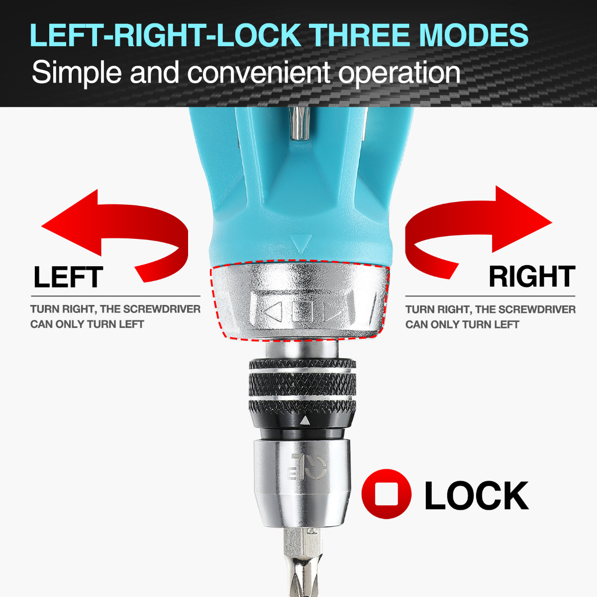 DURATECH 12-in-1 Multi-bit Short Stubby Ratcheting Screwdriver