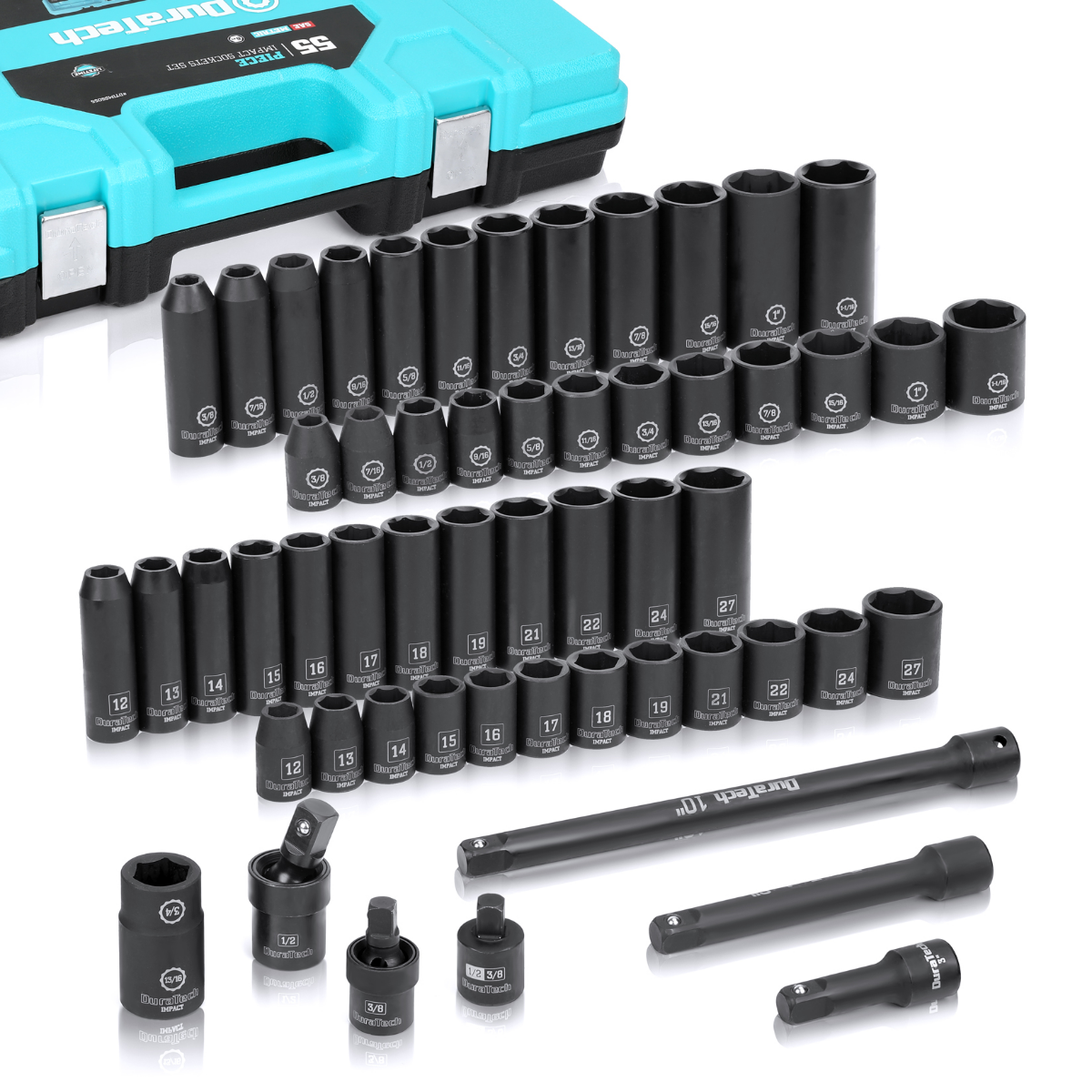 Socket Soft Shell Kit DURATECH 55-Piece Socket Set