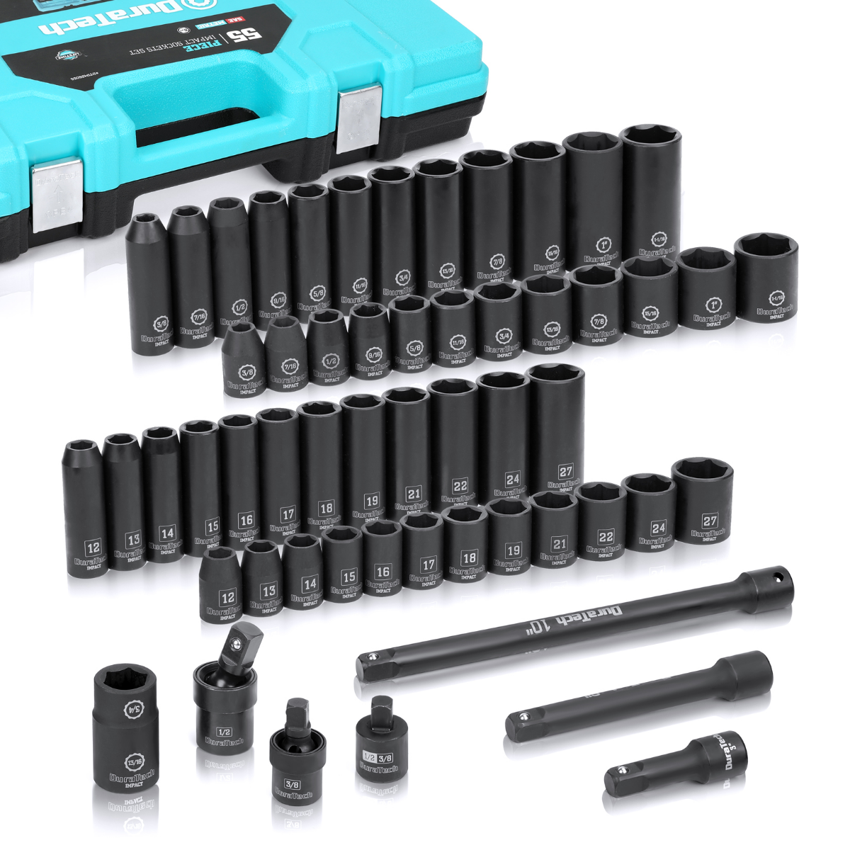 DURATECH 55-Piece Socket Set