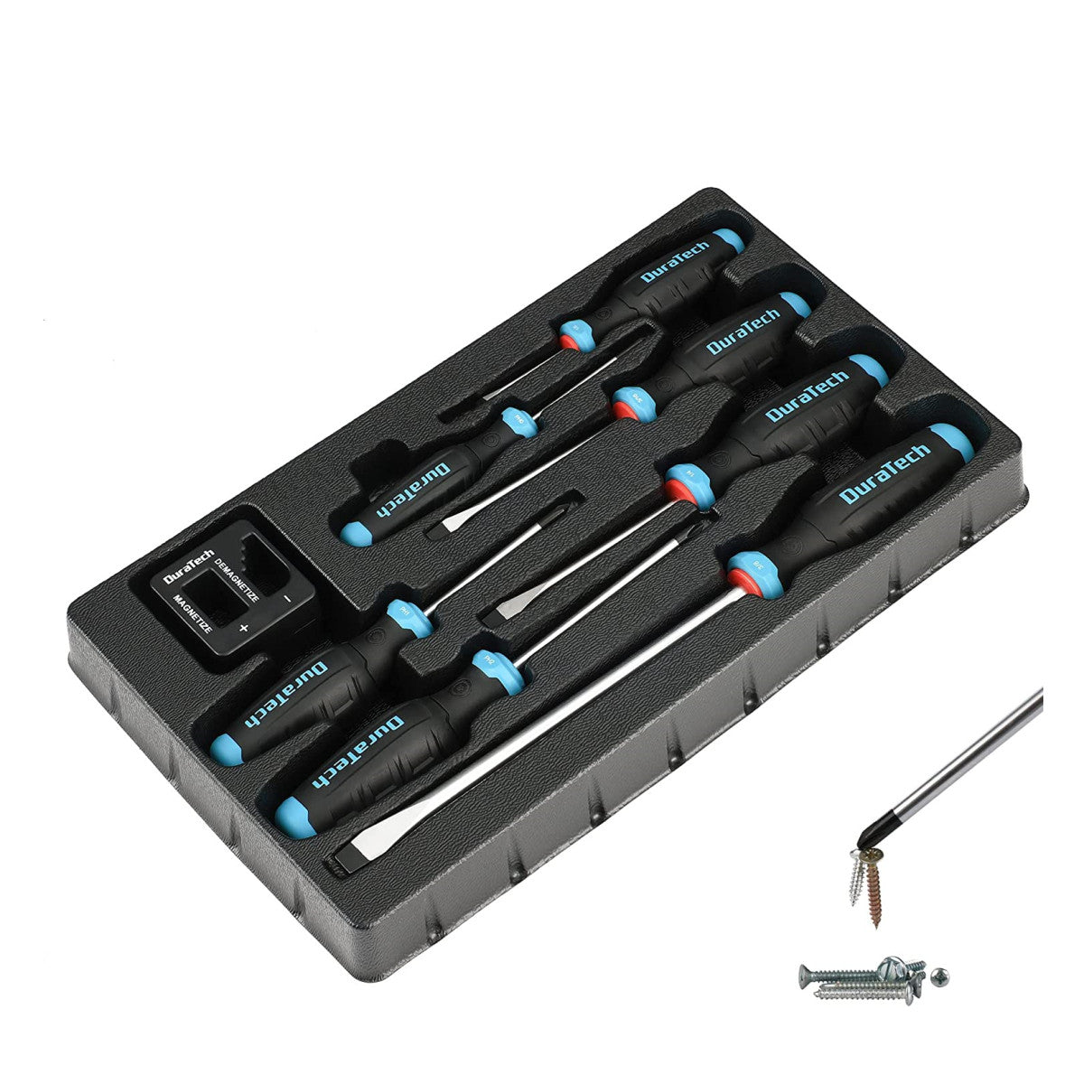 DURATECH 5/8/12-Piece Magnetic Screwdriver Set