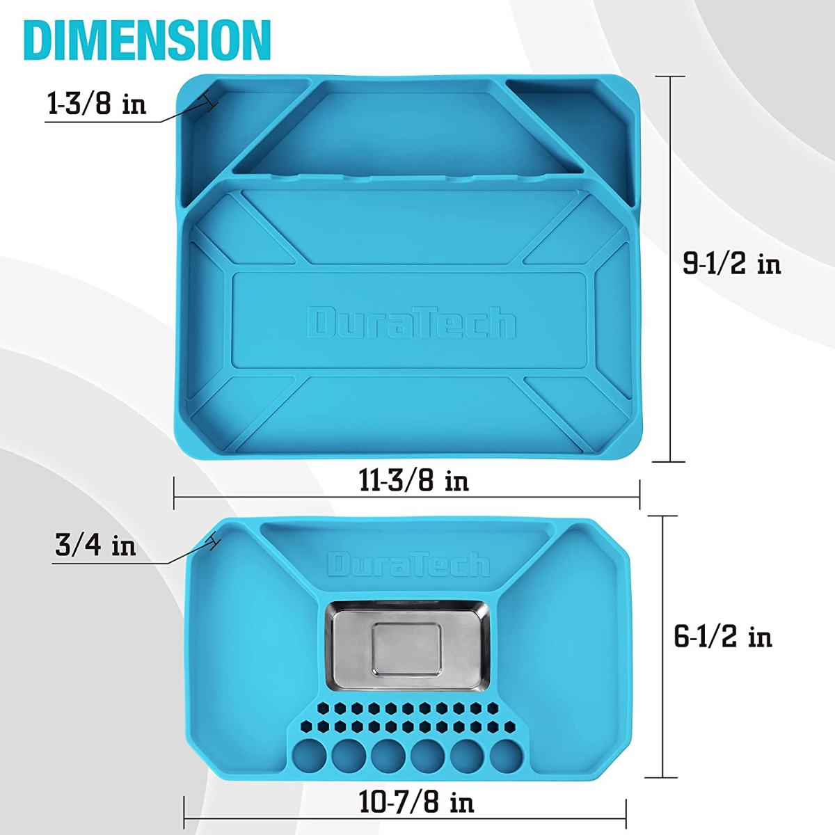 DURATECH 2-Piece Silicone Tool Tray