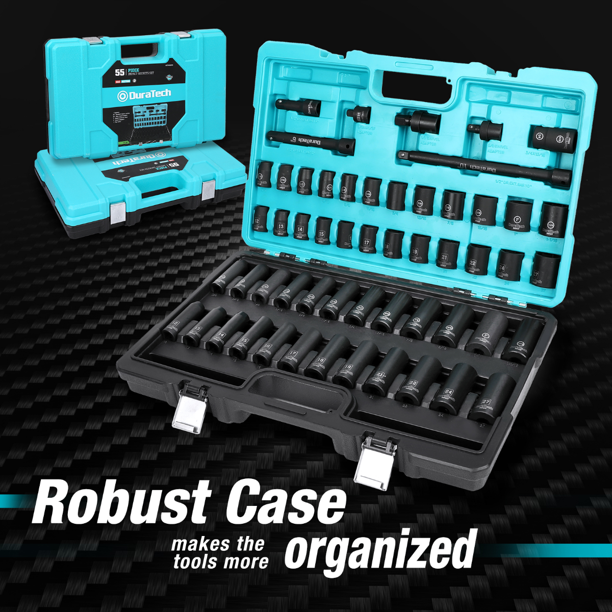 DURATECH 55-Piece Socket Set